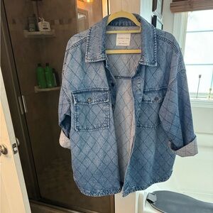 Celebrity Pink Denim Shacket